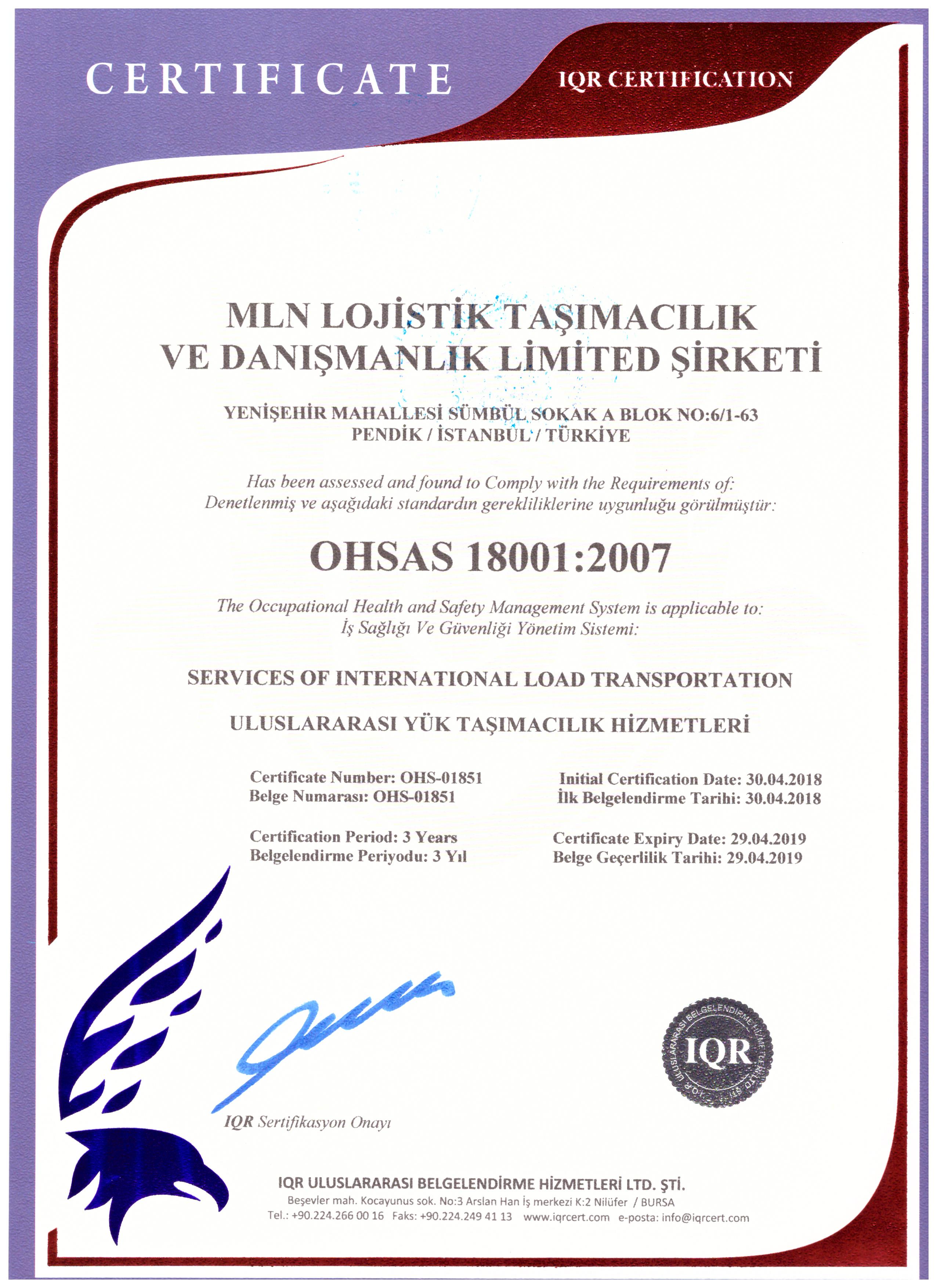 OHSAS 18001